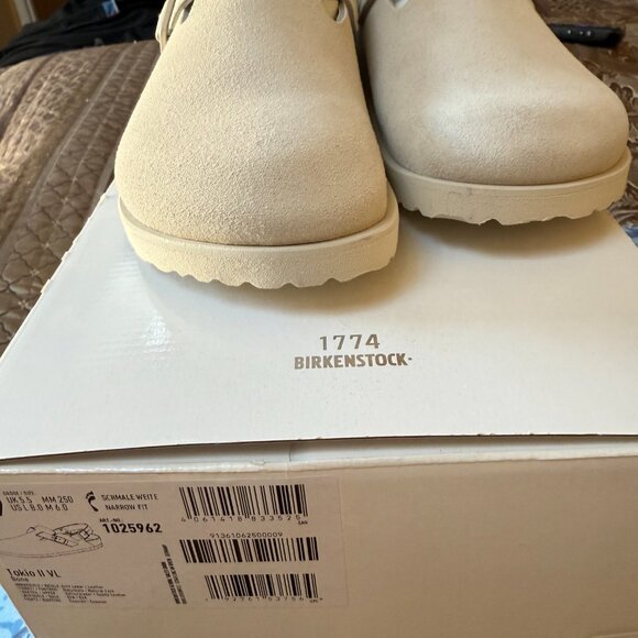 BIRKENSTOCK 1774 Tokio suede clogs, Size: IT39,  white-off - Picture 4 of 5